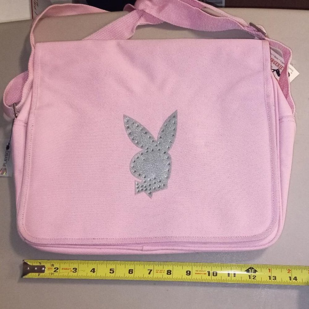 Playboy Canvas Shoulder Book Bag
